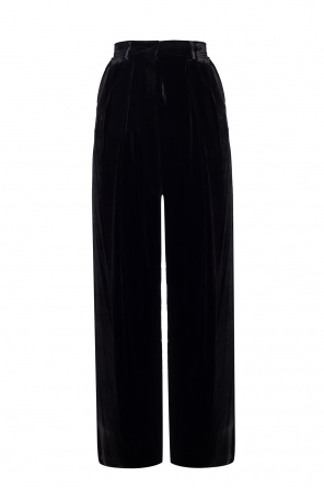 Velvet trousers with logo, zdjęcie 1 Velvet trousers with logo od Fendi